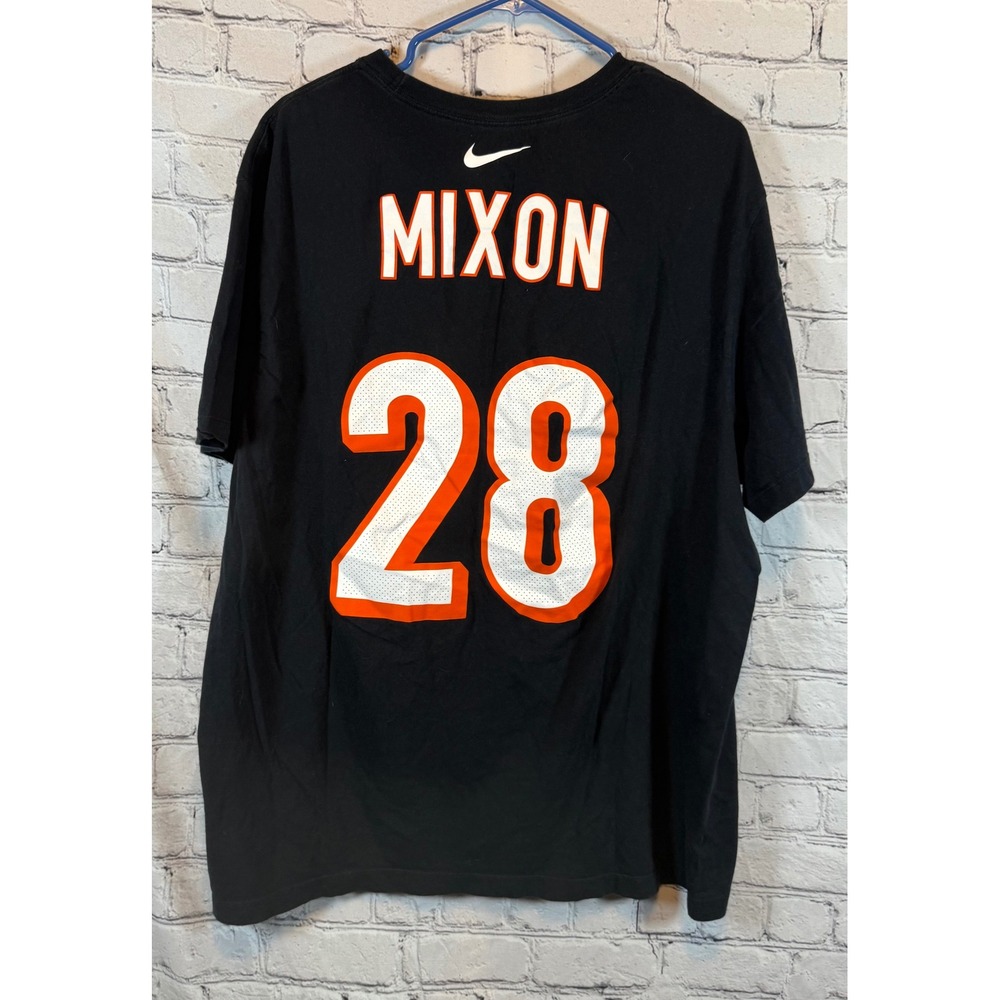 Nike Joe Mixon Cincinnati Bengals 28 Football T-Shirt Black XXL